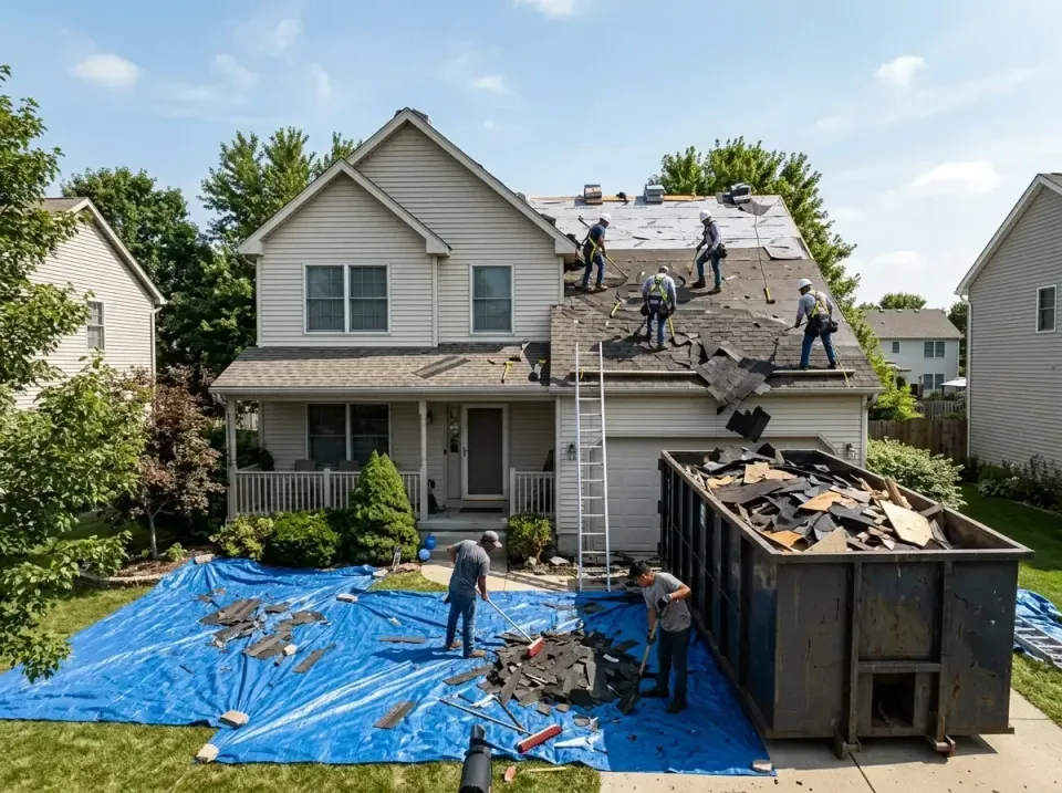 roof-replacement-debris-remova-004 — frequently asked questions, Cheapest Dumpster Rentals in Lake Sarasota, FL